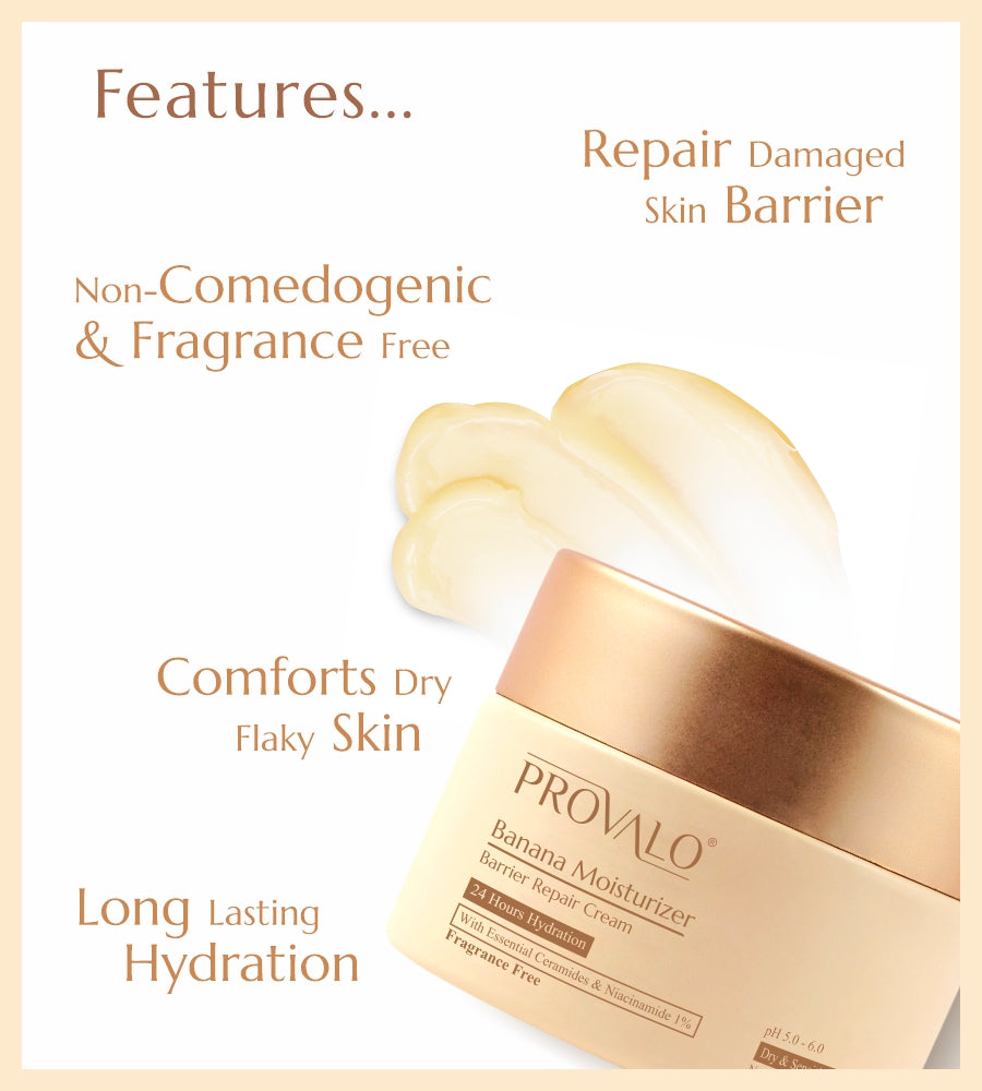 Banana Moisturizer – Barrier Repair Cream (Dry & Sensitive Skin)